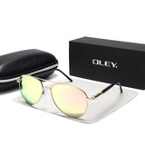 Classic Pilot Glasses Men Coating Mirror