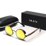 Color film punk sun glasses